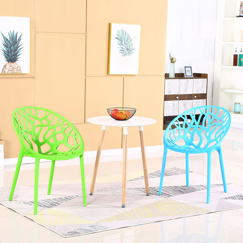 El comedor plástico contemporáneo preside la parte posterior abierta sin brazos que cena la silla lateral para el restaurante