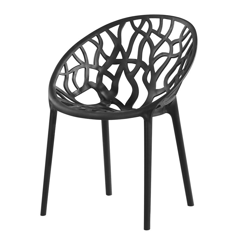 El comedor plástico contemporáneo preside la parte posterior abierta sin brazos que cena la silla lateral para el restaurante