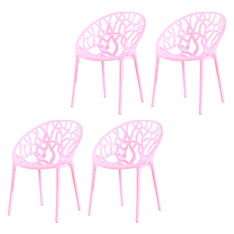 El comedor plástico contemporáneo preside la parte posterior abierta sin brazos que cena la silla lateral para el restaurante