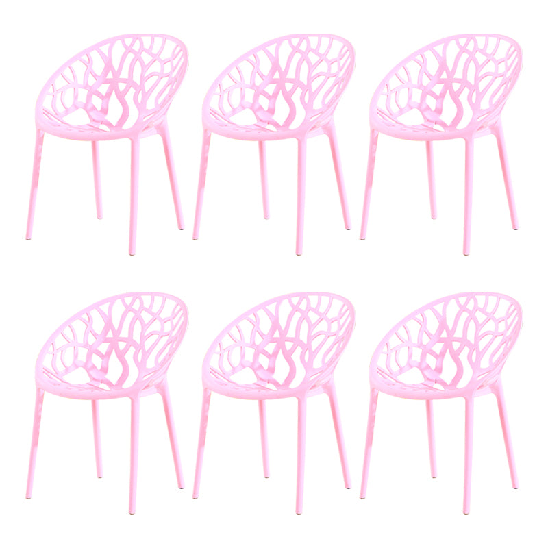 El comedor plástico contemporáneo preside la parte posterior abierta sin brazos que cena la silla lateral para el restaurante