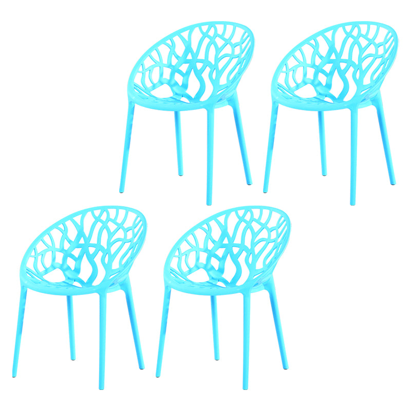 El comedor plástico contemporáneo preside la parte posterior abierta sin brazos que cena la silla lateral para el restaurante