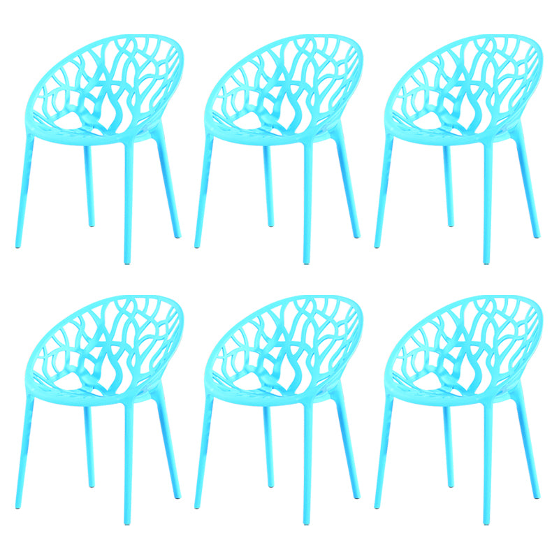 El comedor plástico contemporáneo preside la parte posterior abierta sin brazos que cena la silla lateral para el restaurante