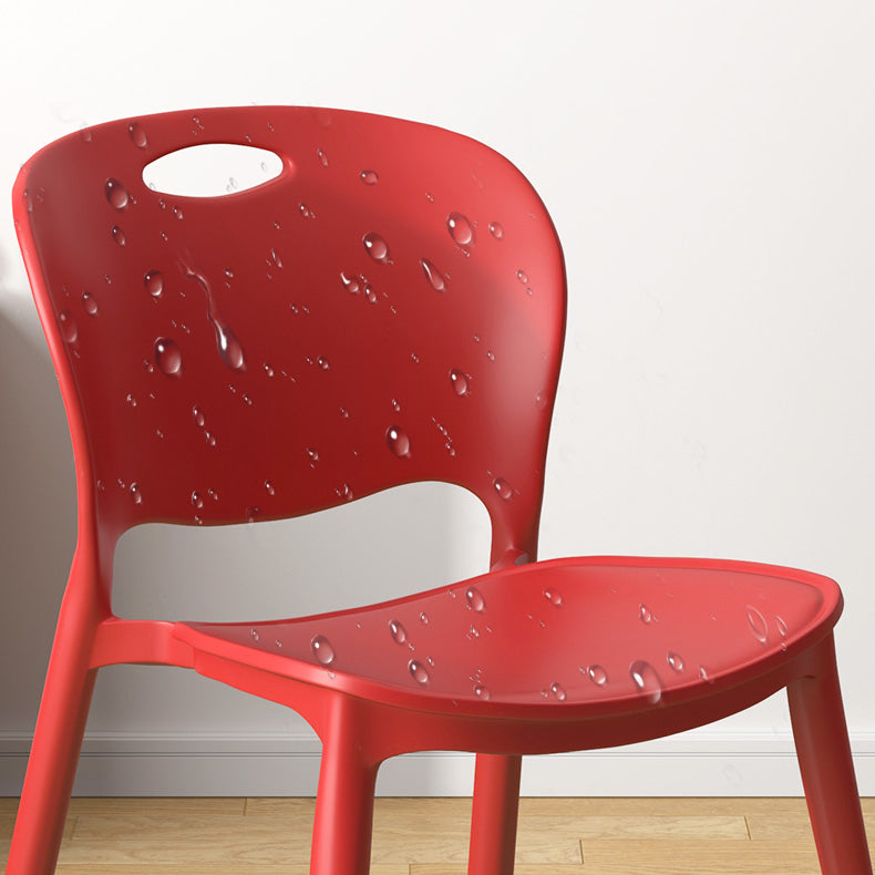 El comedor plástico contemporáneo preside la parte posterior abierta sin brazos que cena la silla lateral para el uso en el hogar