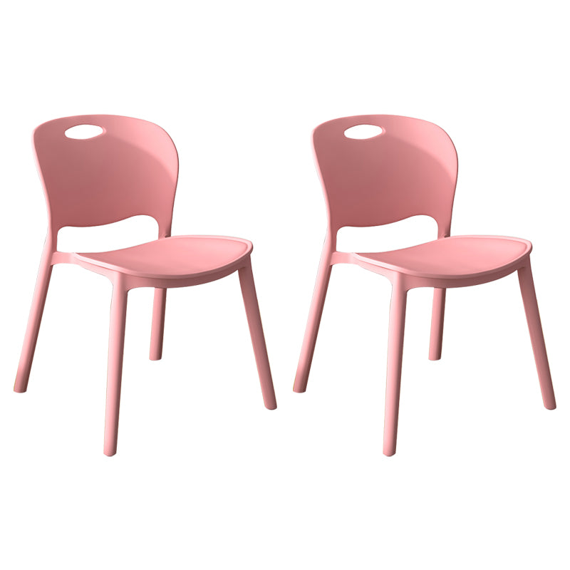 El comedor plástico contemporáneo preside la parte posterior abierta sin brazos que cena la silla lateral para el uso en el hogar