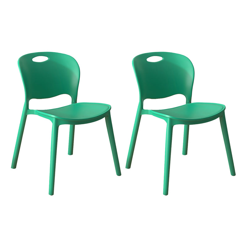 El comedor plástico contemporáneo preside la parte posterior abierta sin brazos que cena la silla lateral para el uso en el hogar
