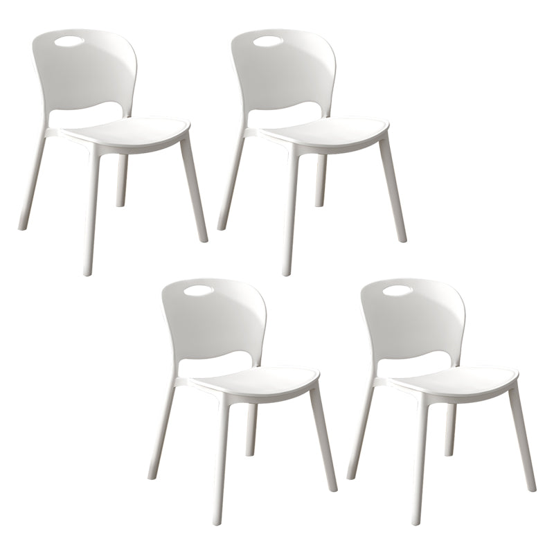 El comedor plástico contemporáneo preside la parte posterior abierta sin brazos que cena la silla lateral para el uso en el hogar