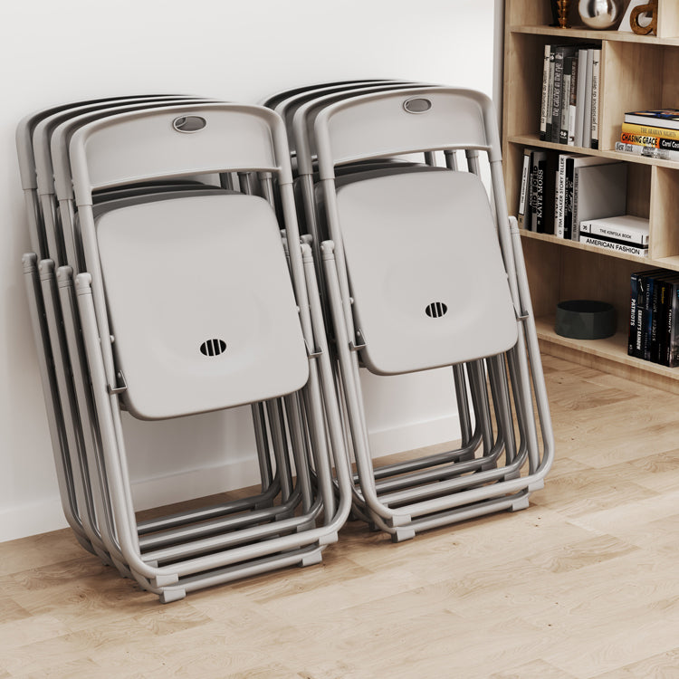 Metal contemporáneo que cena la parte posterior abierta plástica de las sillas sin brazos que cena la silla lateral