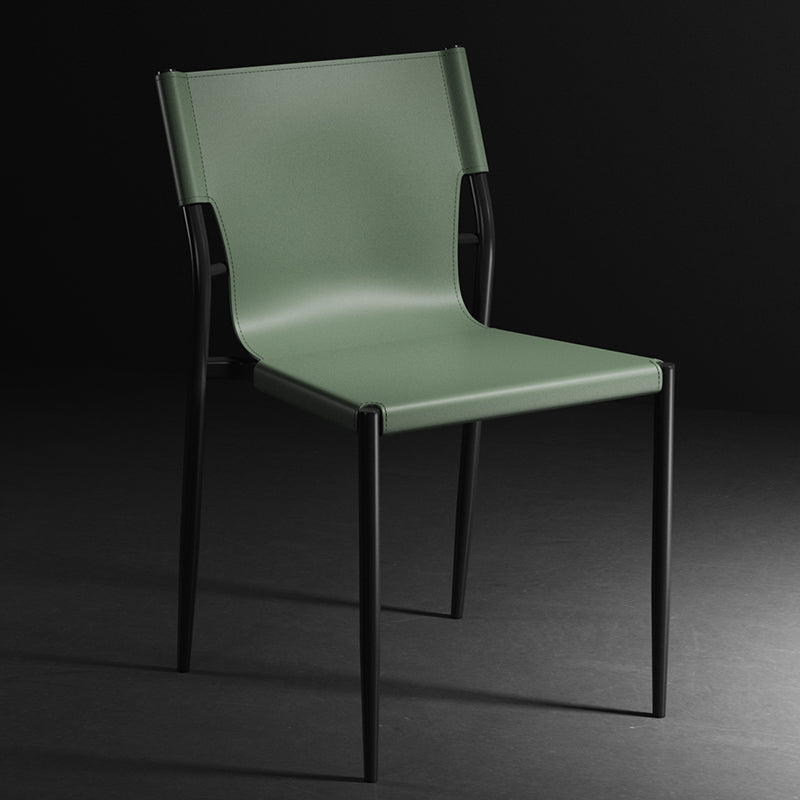 Métal contemporain dinant les chaises sans bras en cuir dinant des chaises pour le restaurant