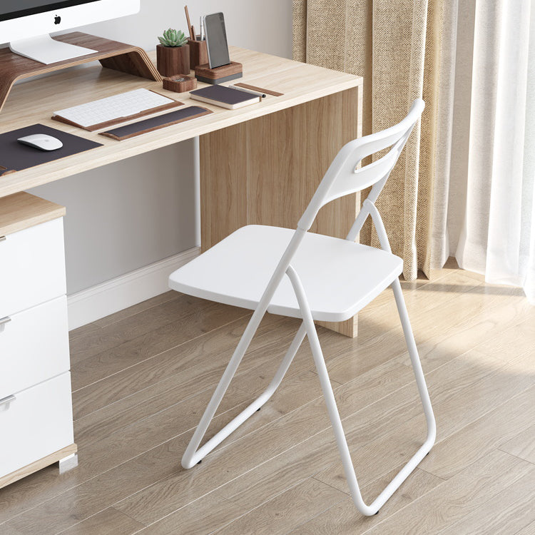 Chaise d'intérieur et d'extérieur moderne en métal, chaise d'appoint pliante à dossier ouvert pour la maison
