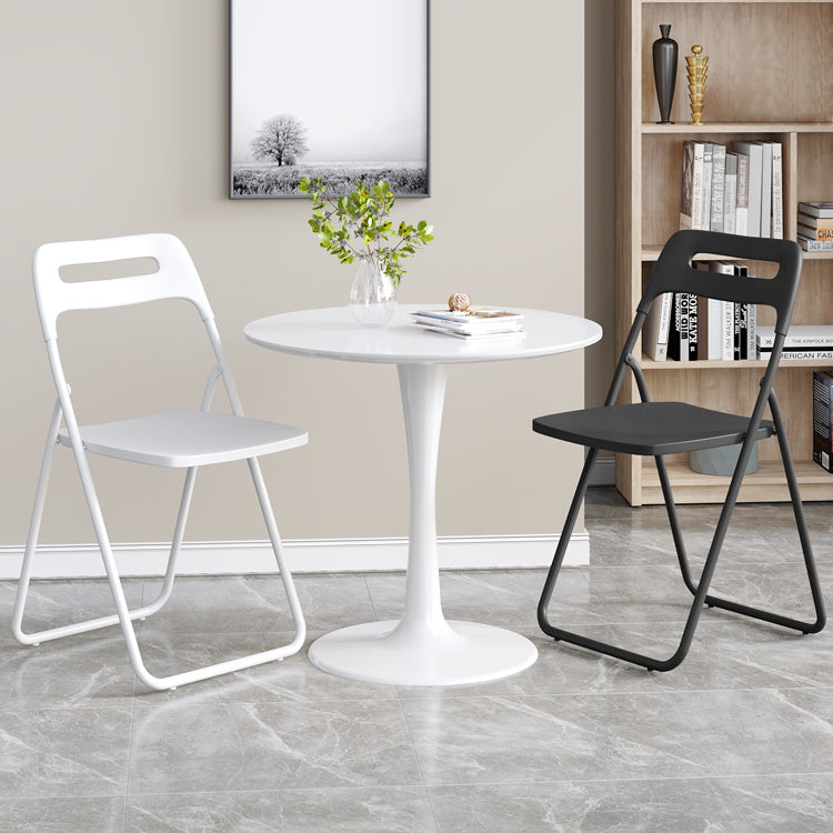 Chaise d'intérieur et d'extérieur moderne en métal, chaise d'appoint pliante à dossier ouvert pour la maison