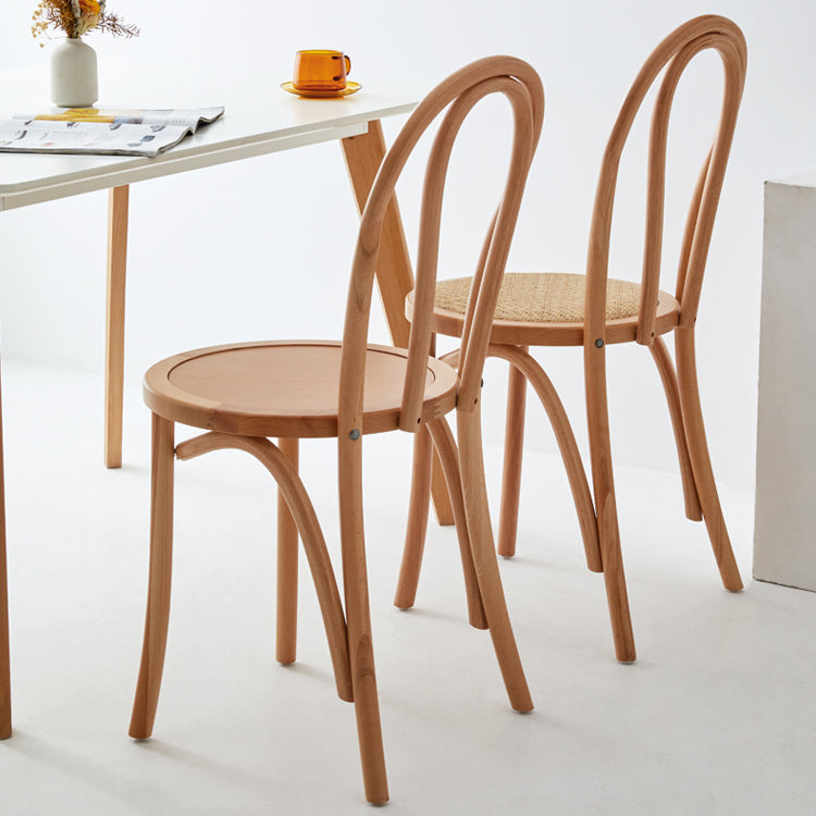 Le bois de hêtre de style moderne préside les chaises de salle à manger de cuisine arrière de Windsor