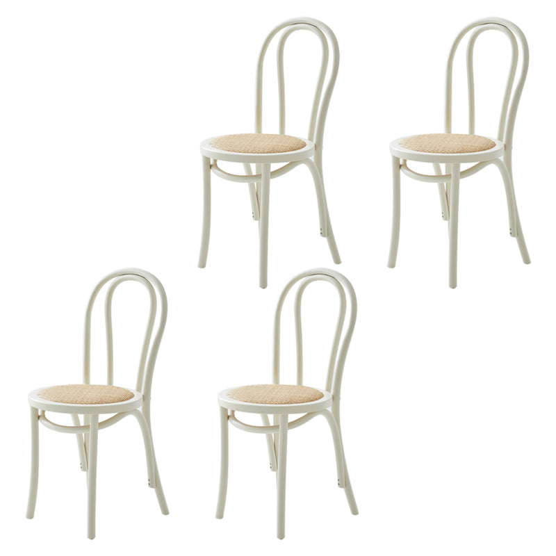 Le bois de hêtre de style moderne préside les chaises de salle à manger de cuisine arrière de Windsor