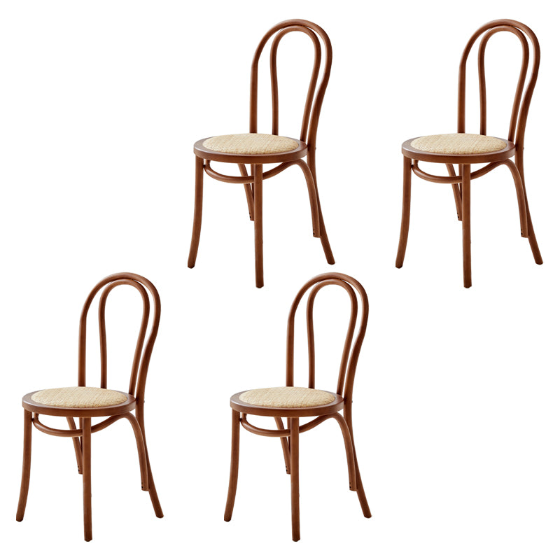 Le bois de hêtre de style moderne préside les chaises de salle à manger de cuisine arrière de Windsor