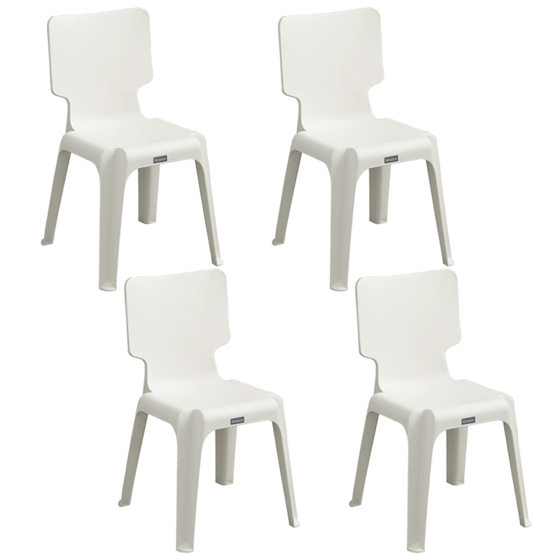 Chaise d'appoint en plastique pour marché nocturne scandinave, chaise de salle à manger à dossier solide, couleur claire