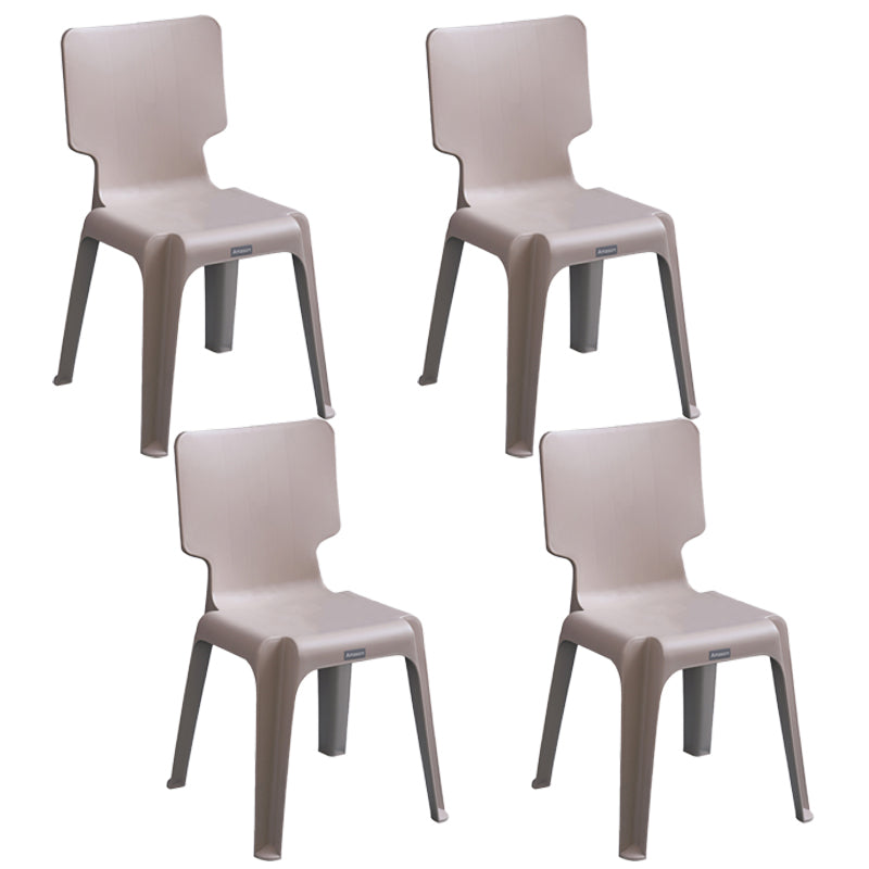 Chaise d'appoint en plastique pour marché nocturne scandinave, chaise de salle à manger à dossier solide, couleur claire