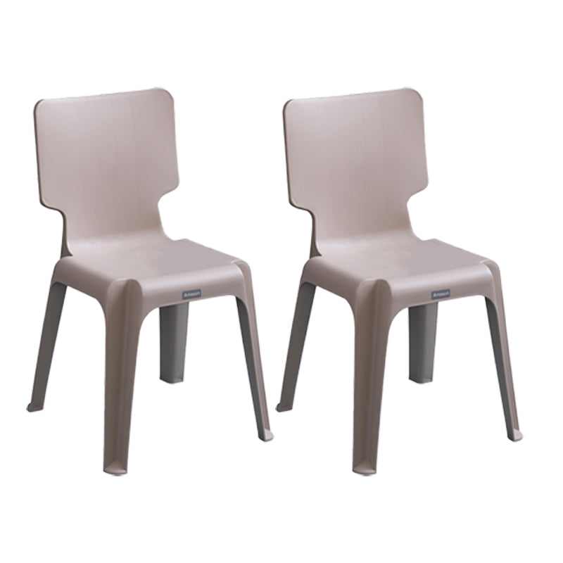 Chaise d'appoint en plastique pour marché nocturne scandinave, chaise de salle à manger à dossier solide, couleur claire