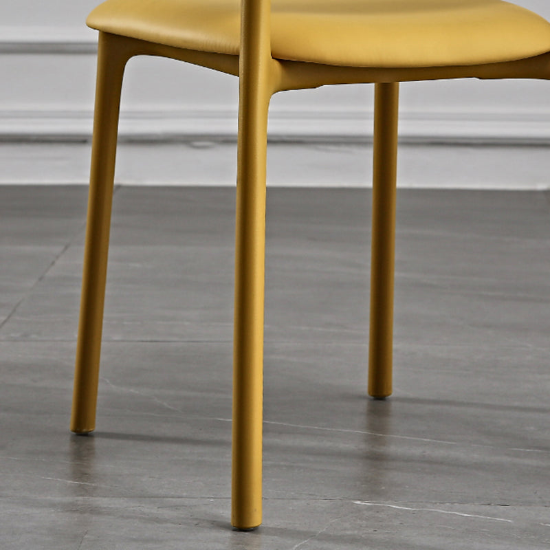 Plastic Scandinavian Restaurant Side Chair Matte Finish Open Dining Chair