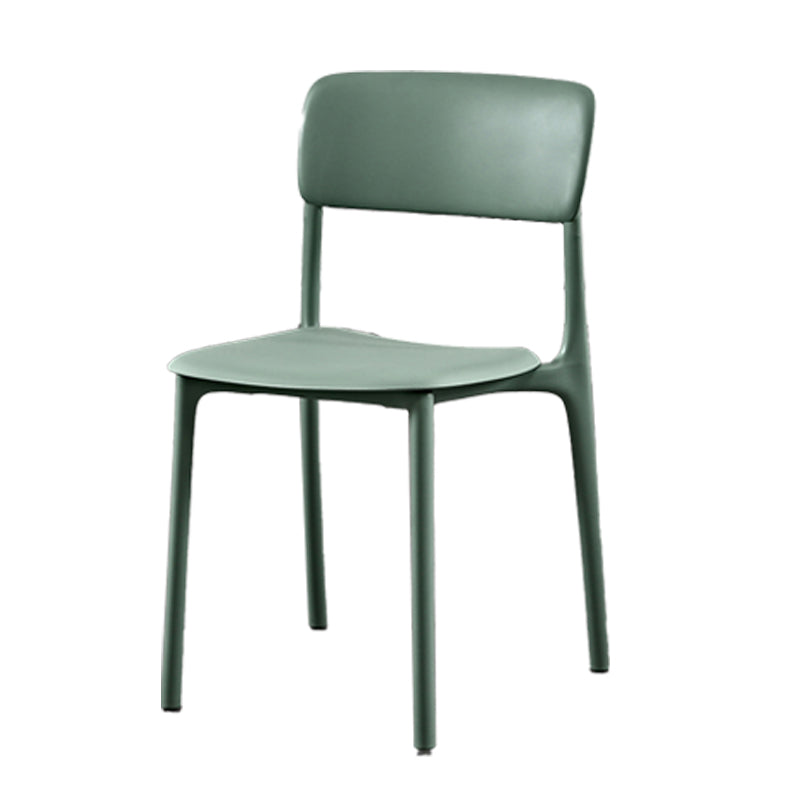 Plastic Scandinavian Restaurant Side Chair Matte Finish Open Dining Chair