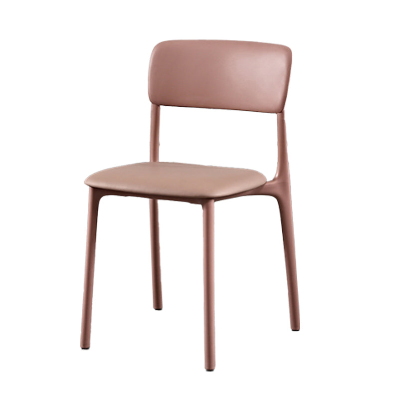 Plastic Scandinavian Restaurant Side Chair Matte Finish Open Dining Chair