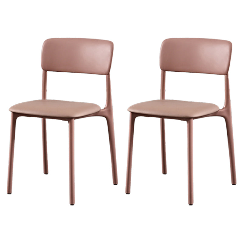 Plastic Scandinavian Restaurant Side Chair Matte Finish Open Dining Chair