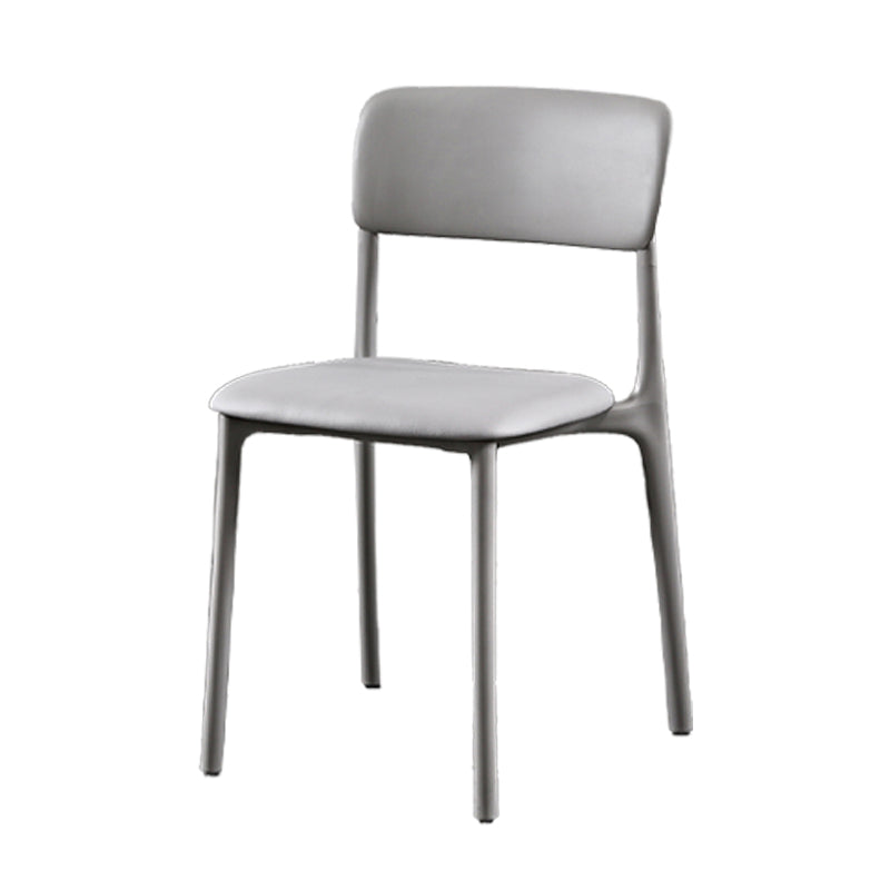 Plastic Scandinavian Restaurant Side Chair Matte Finish Open Dining Chair
