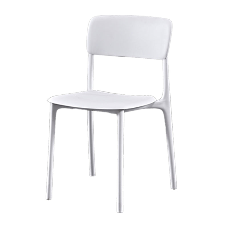 Plastic Scandinavian Restaurant Side Chair Matte Finish Open Dining Chair