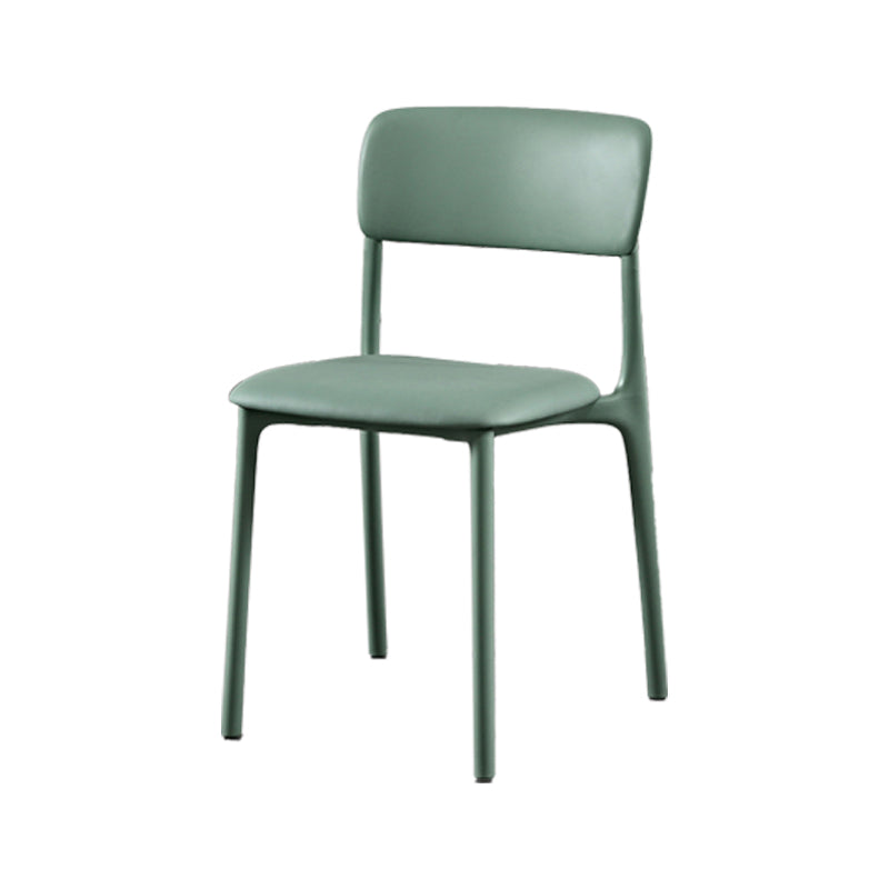 Plastic Scandinavian Restaurant Side Chair Matte Finish Open Dining Chair
