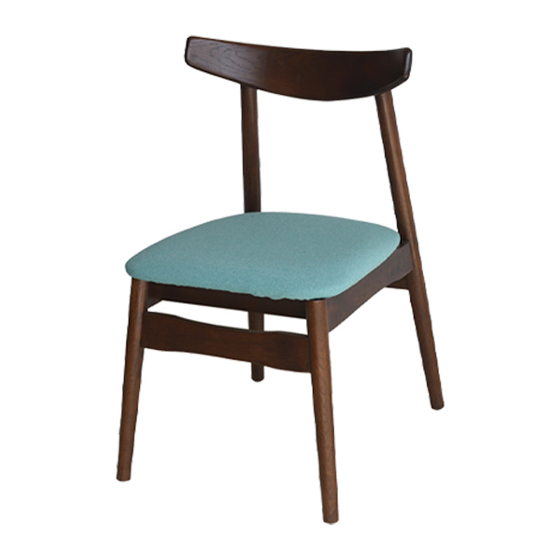 Chaise de salle à manger scandinave en lin, finition mate, chaise de salle à manger à dossier ouvert