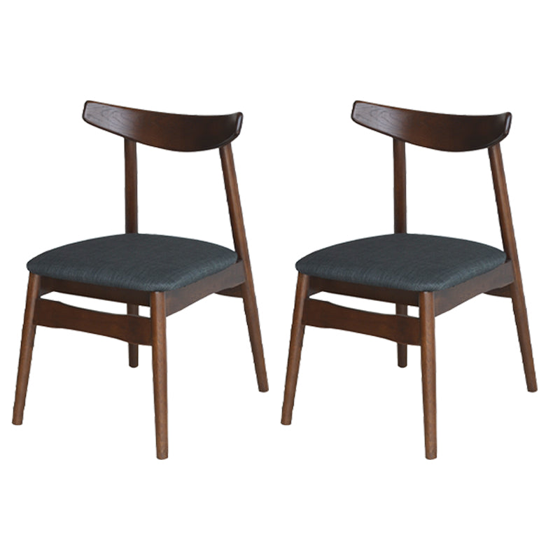 Chaise de salle à manger scandinave en lin, finition mate, chaise de salle à manger à dossier ouvert
