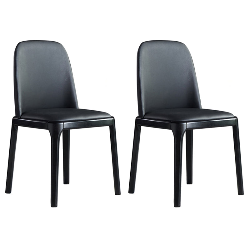 Silla auxiliar industrial tapizada para el hogar, silla de comedor Parsons con acabado mate (juego de 2)