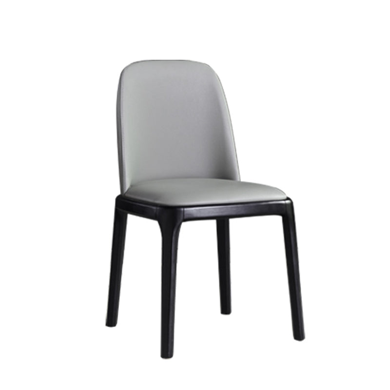 Silla auxiliar industrial tapizada para el hogar, silla de comedor Parsons con acabado mate (juego de 2)