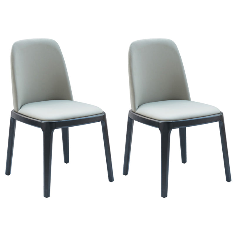 Silla auxiliar industrial tapizada para el hogar, silla de comedor Parsons con acabado mate (juego de 2)