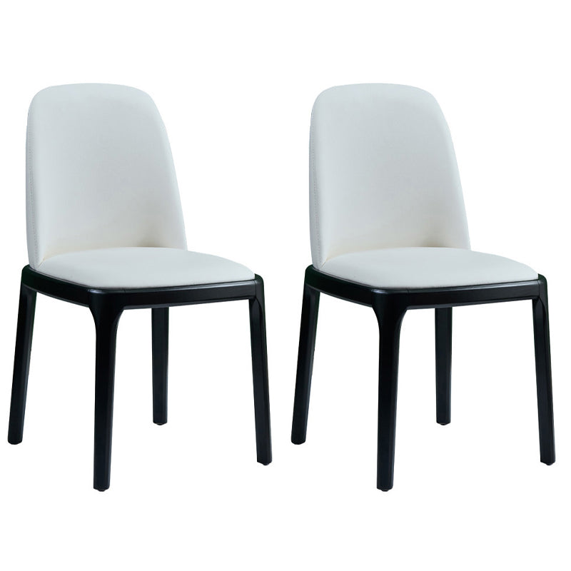 Chaise d'appoint industrielle rembourrée pour la maison, finition mate, chaise de salle à manger Parsons (Ensemble de 2)