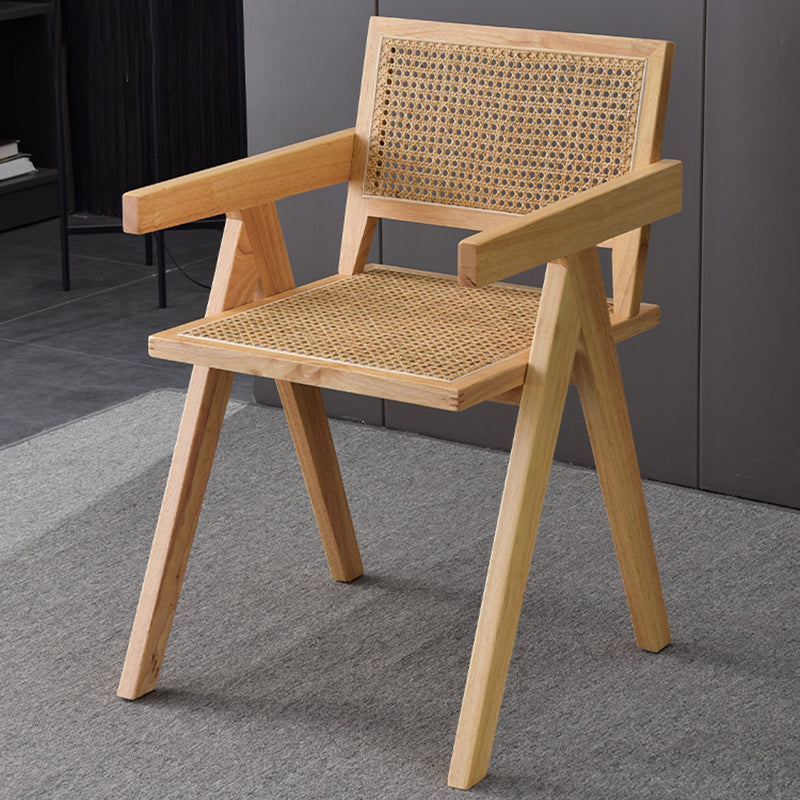 Chaise de salle à manger en bois de style moderne, chaise latérale de salle à manger à dossier ouvert pour la cuisine