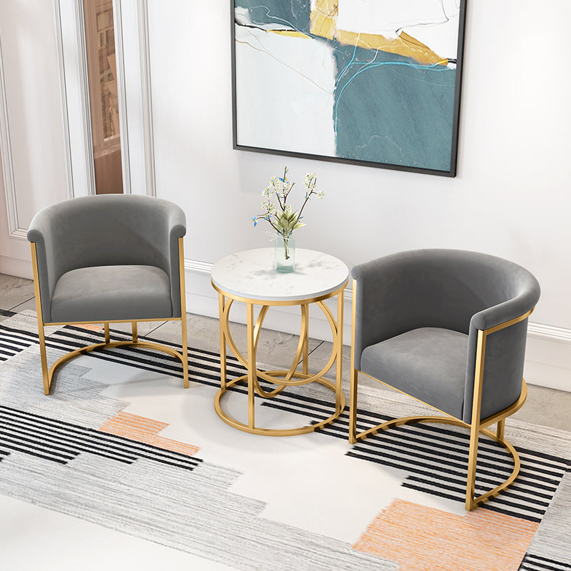 Chaises sans accoudoirs rembourrées de style scandinave, chaises latérales à dossier solide pour la maison