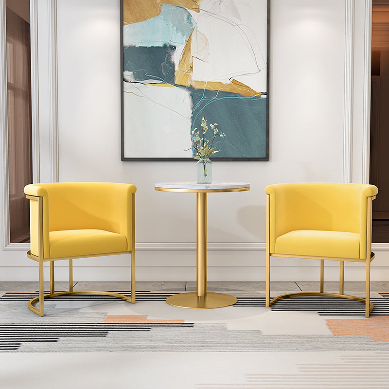 Chaises sans accoudoirs rembourrées de style scandinave, chaises latérales à dossier solide pour la maison