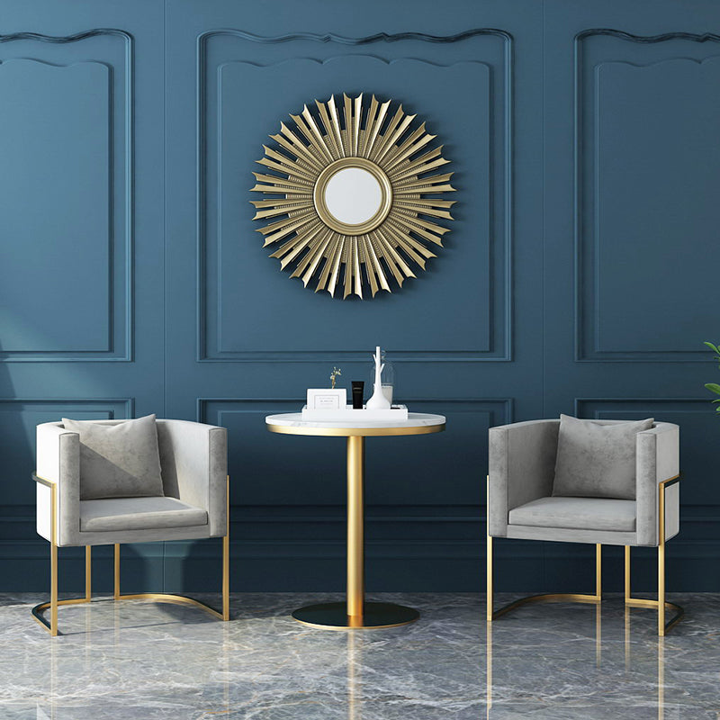 Chaises de salle à manger rembourrées sans accoudoirs de style scandinave, chaises latérales à dossier solide pour un usage domestique