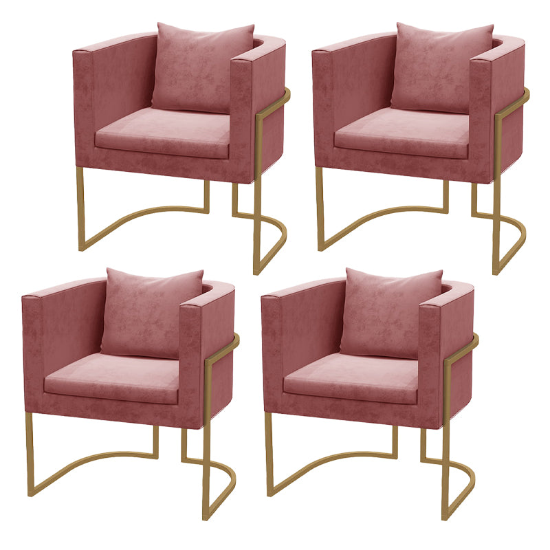 Chaises de salle à manger rembourrées sans accoudoirs de style scandinave, chaises latérales à dossier solide pour un usage domestique