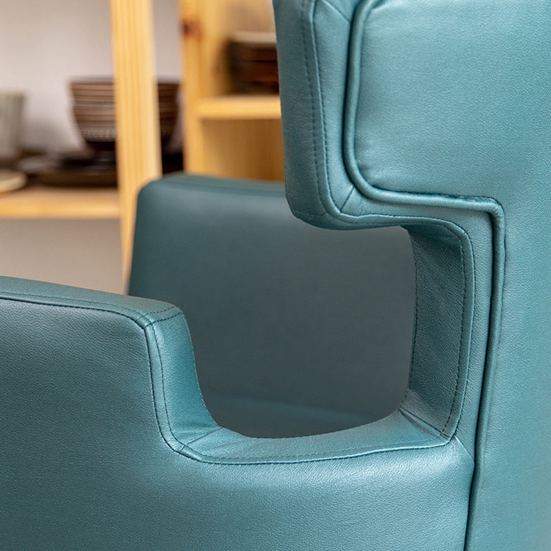 Minimalist Style Linen Fabric Dining Chair Solid Back Upholstered Single Chair for Home