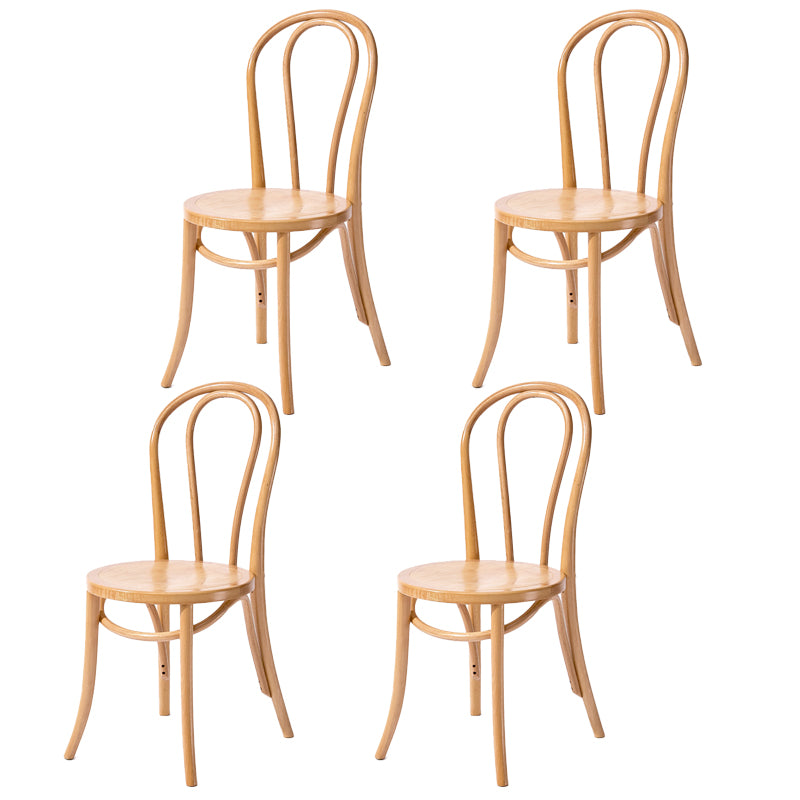 Chaise de style contemporain en bois de hêtre Cuisine Salle à manger Windsor Back Side Chairs