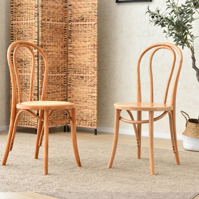 Chaise de style contemporain en bois de hêtre Cuisine Salle à manger Windsor Back Side Chairs