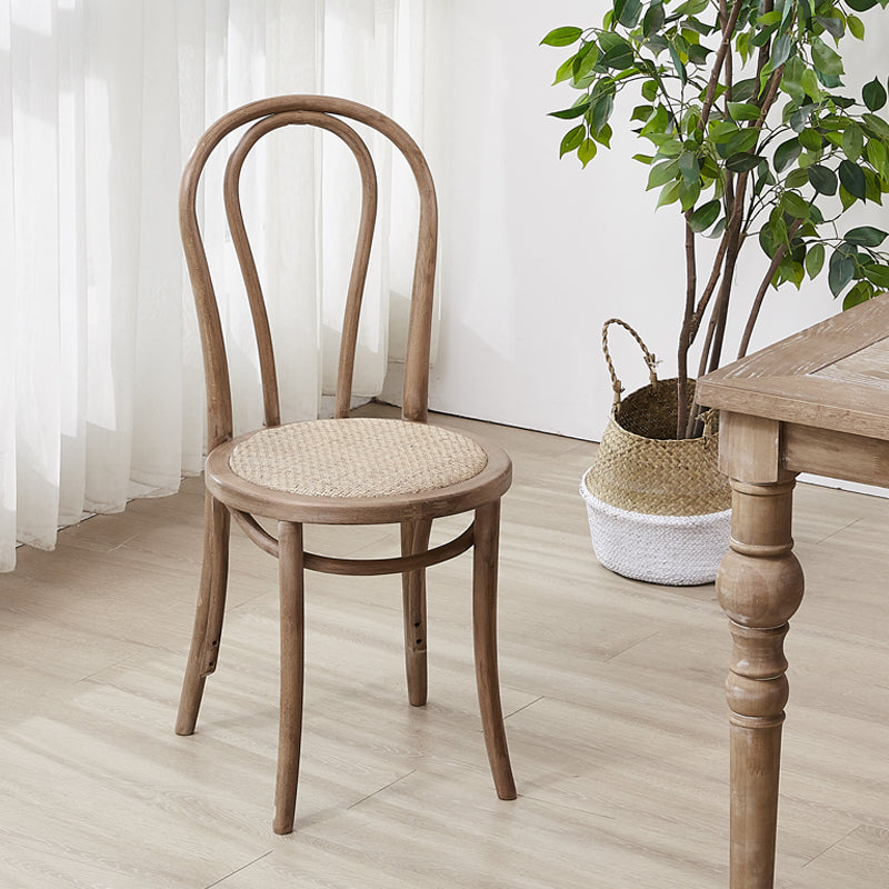 Chaise de style contemporain en bois de hêtre Cuisine Salle à manger Windsor Back Side Chairs