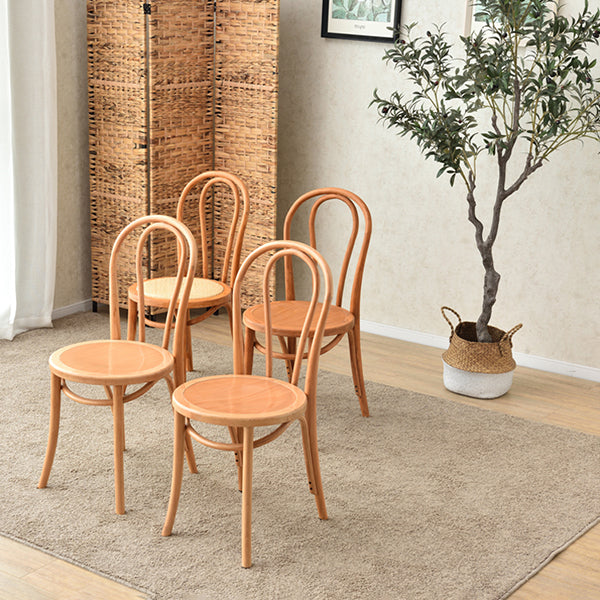 Chaise de style contemporain en bois de hêtre Cuisine Salle à manger Windsor Back Side Chairs