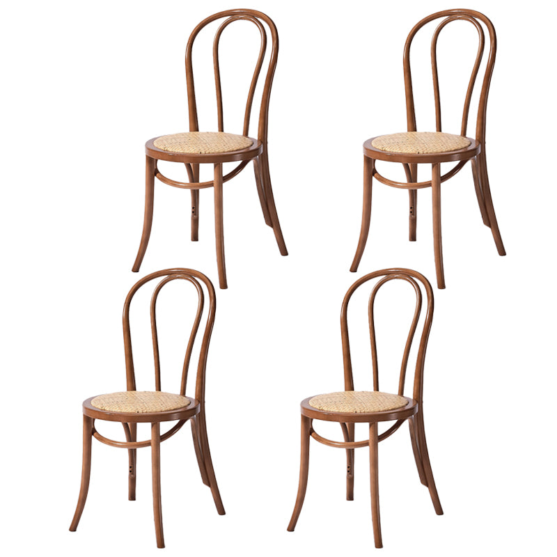 Chaise de style contemporain en bois de hêtre Cuisine Salle à manger Windsor Back Side Chairs