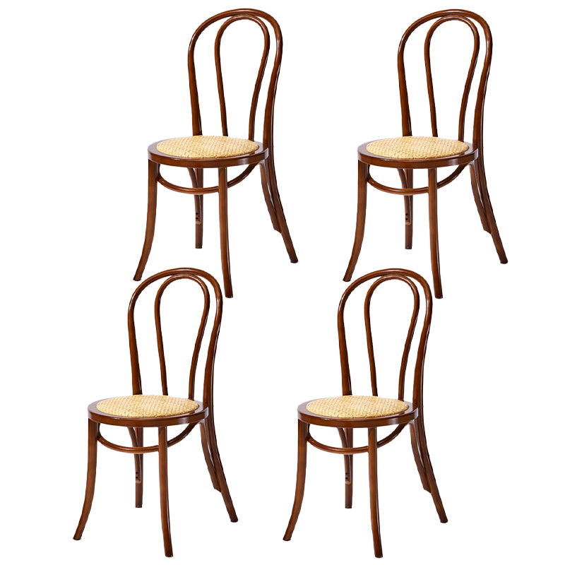 Chaise de style contemporain en bois de hêtre Cuisine Salle à manger Windsor Back Side Chairs