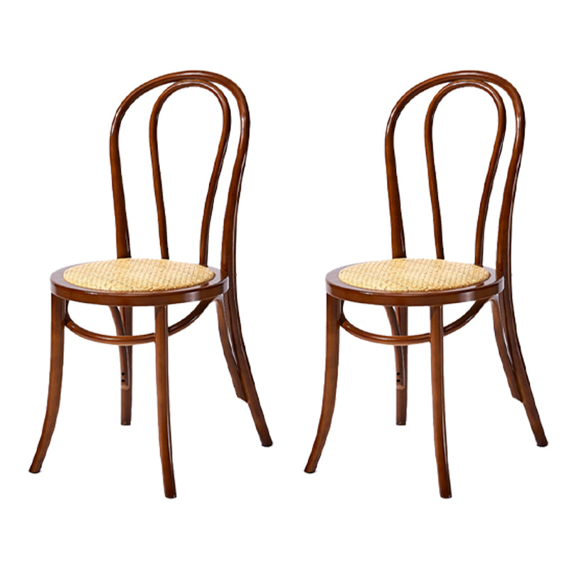 Chaise de style contemporain en bois de hêtre Cuisine Salle à manger Windsor Back Side Chairs