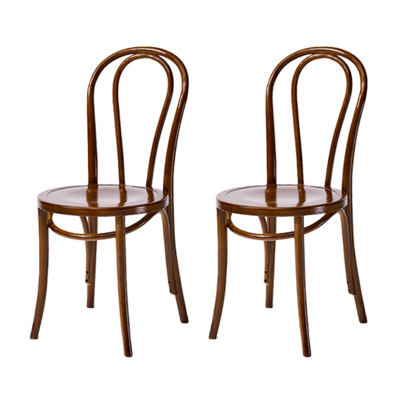 Chaise de style contemporain en bois de hêtre Cuisine Salle à manger Windsor Back Side Chairs