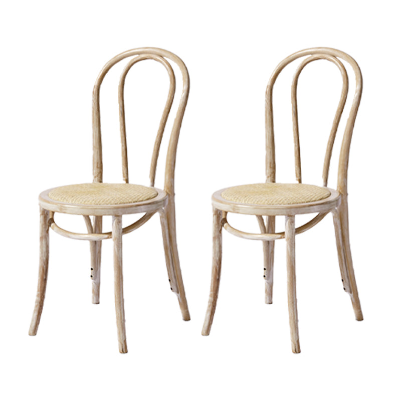 Chaise de style contemporain en bois de hêtre Cuisine Salle à manger Windsor Back Side Chairs