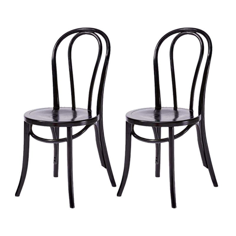 Chaise de style contemporain en bois de hêtre Cuisine Salle à manger Windsor Back Side Chairs