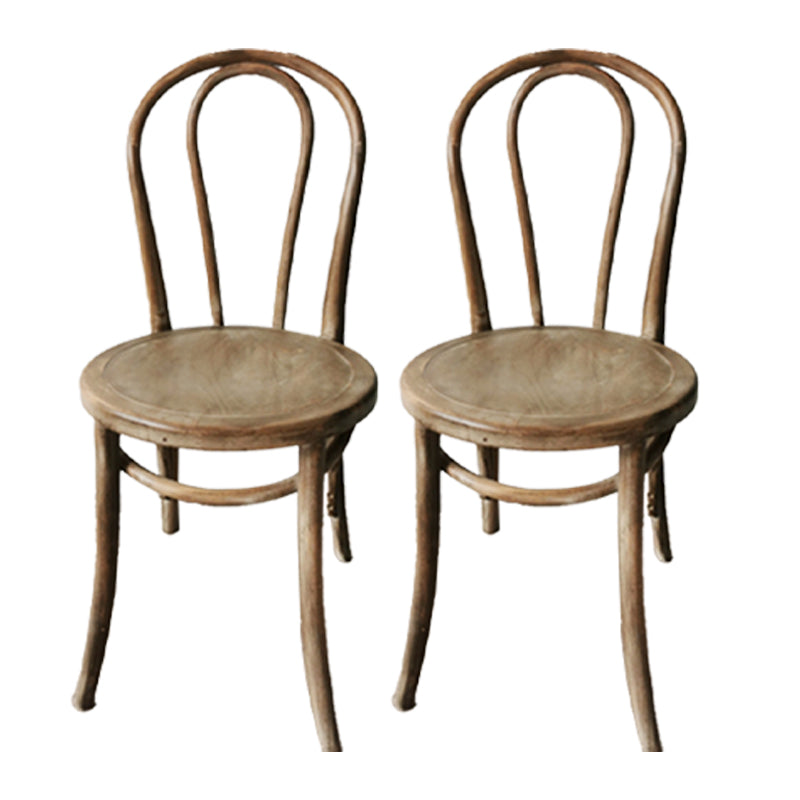 Chaise de style contemporain en bois de hêtre Cuisine Salle à manger Windsor Back Side Chairs